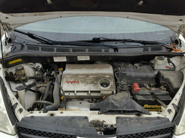 5TDZA22C74S180264 - 2004 TOYOTA SIENNA XLE WHITE photo 7