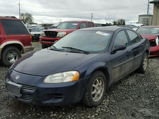 1B3EJ46U81N587350 - 2001 DODGE STRATUS SE BLUE photo 2