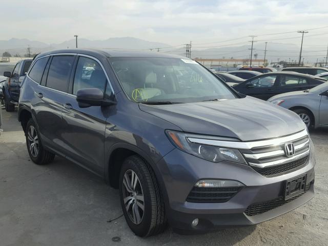 5FNYF5H55GB055358 - 2016 HONDA PILOT EXL GRAY photo 1