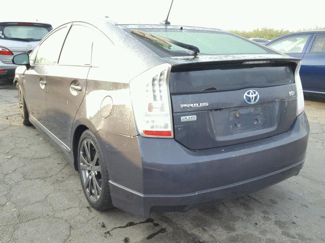 JTDKN3DU2B5320693 - 2011 TOYOTA PRIUS CHARCOAL photo 3