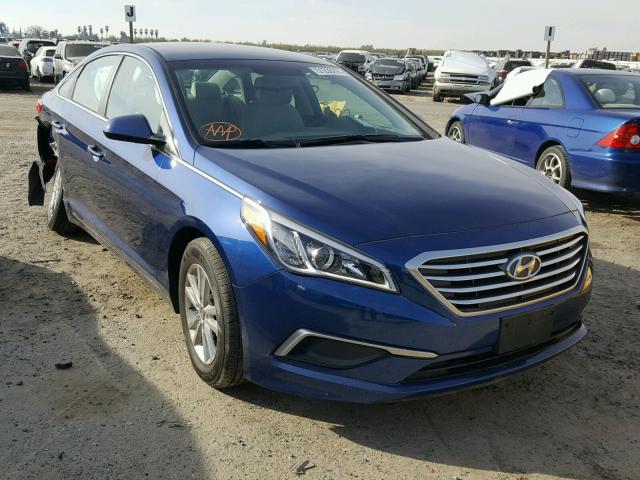 5NPE24AF0HH526623 - 2017 HYUNDAI SONATA SE BLUE photo 1