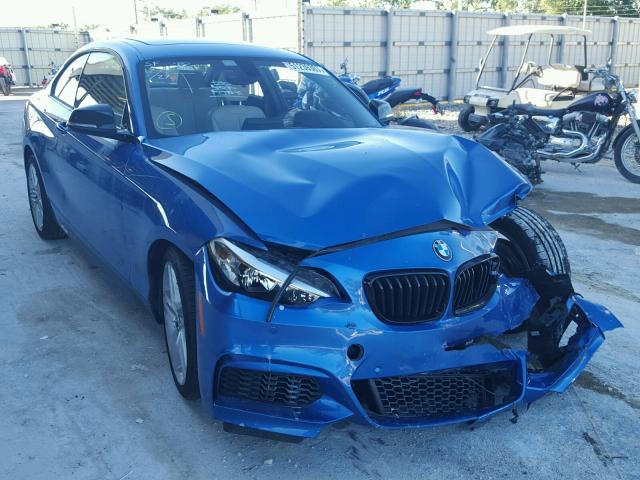 WBA1F9C53GV742370 - 2016 BMW 228 I BLUE photo 1