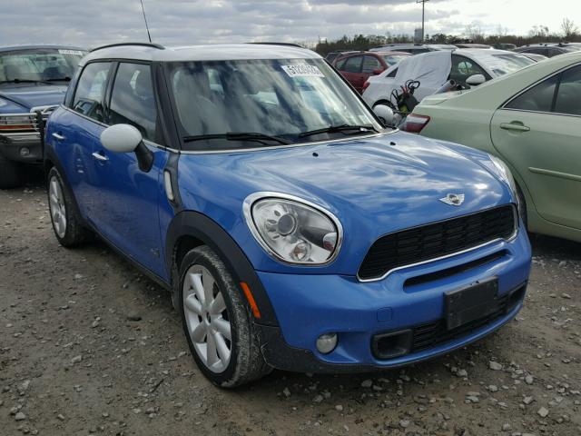 WMWZC5C50BWL52785 - 2011 MINI COOPER S C BLUE photo 1