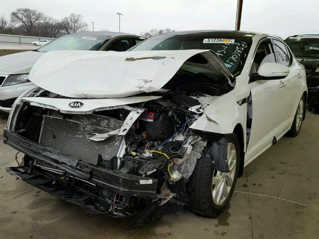 5XXGN4A77FG413866 - 2015 KIA OPTIMA EX WHITE photo 2