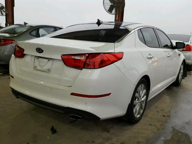 5XXGN4A77FG413866 - 2015 KIA OPTIMA EX WHITE photo 4