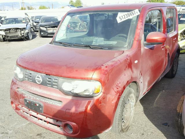 JN8AZ2KR6DT305884 - 2013 NISSAN CUBE S RED photo 2