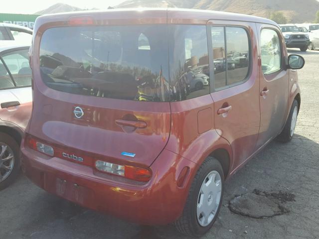 JN8AZ2KR6DT305884 - 2013 NISSAN CUBE S RED photo 4