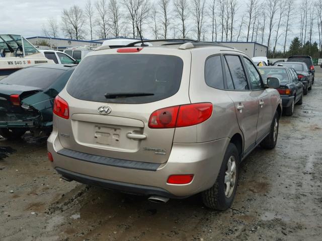 5NMSG73D77H077843 - 2007 HYUNDAI SANTA FE G GOLD photo 4