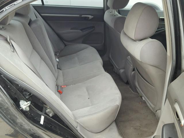 2HGFA15859H509989 - 2009 HONDA CIVIC EX შავი ფოტო 6