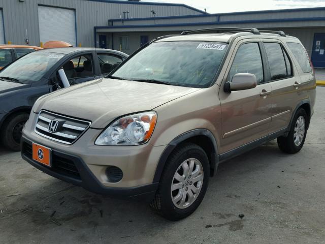 JHLRD78985C061452 - 2005 HONDA CR-V SE TAN photo 2