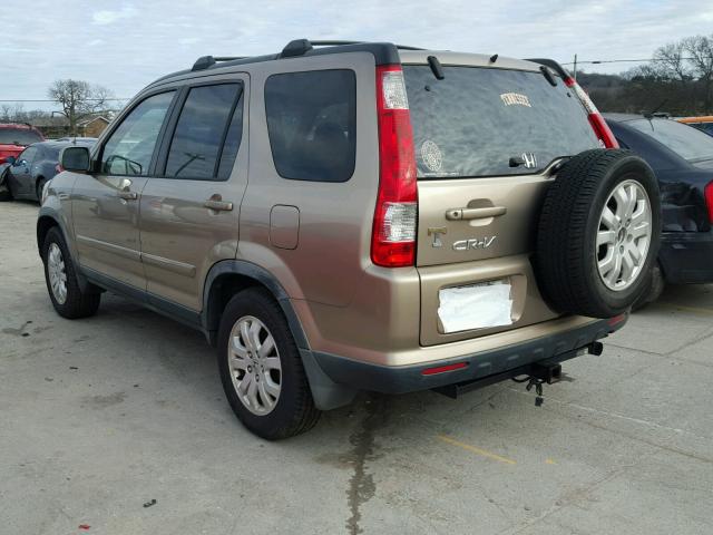 JHLRD78985C061452 - 2005 HONDA CR-V SE TAN photo 3