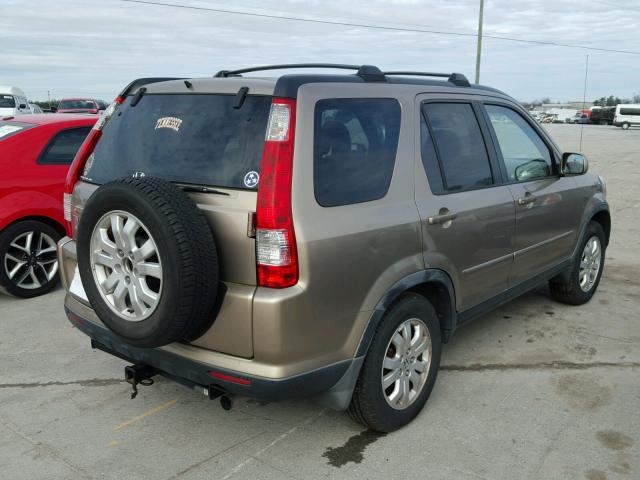 JHLRD78985C061452 - 2005 HONDA CR-V SE TAN photo 4