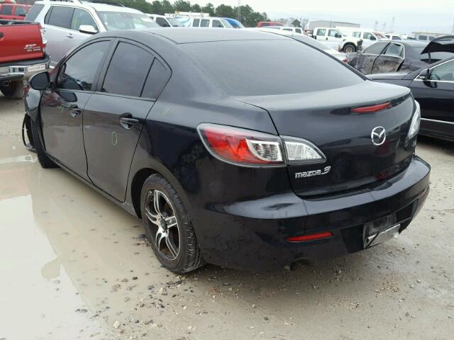 JM1BL1TF4D1795513 - 2013 MAZDA 3 I BLACK photo 3