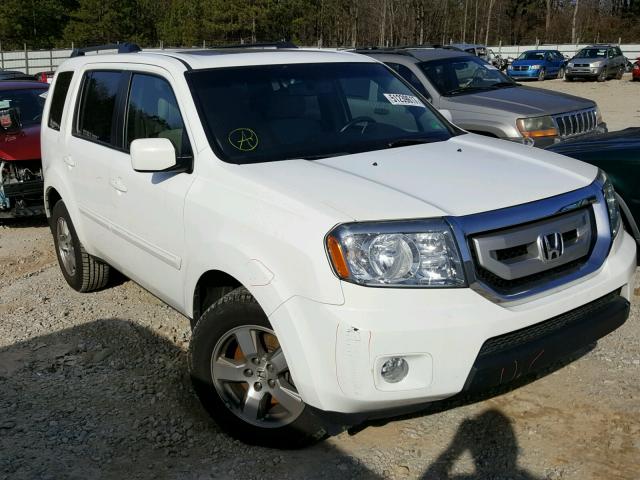 5FNYF3H54AB017356 - 2010 HONDA PILOT EXL WHITE photo 1