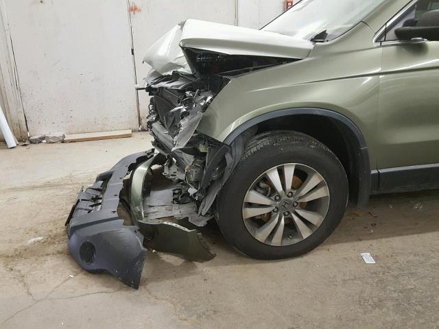 JHLRE38307C077956 - 2007 HONDA CR-V LX GREEN photo 9