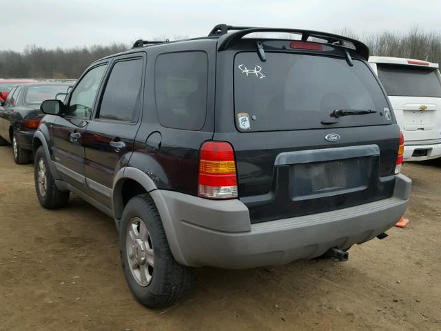 1FMCU04111KB04213 - 2001 FORD ESCAPE XLT BLACK photo 3