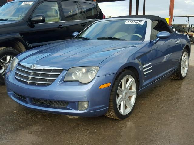 1C3AN65LX6X062196 - 2006 CHRYSLER CROSSFIRE BLUE photo 2