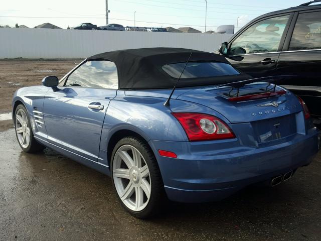 1C3AN65LX6X062196 - 2006 CHRYSLER CROSSFIRE BLUE photo 3