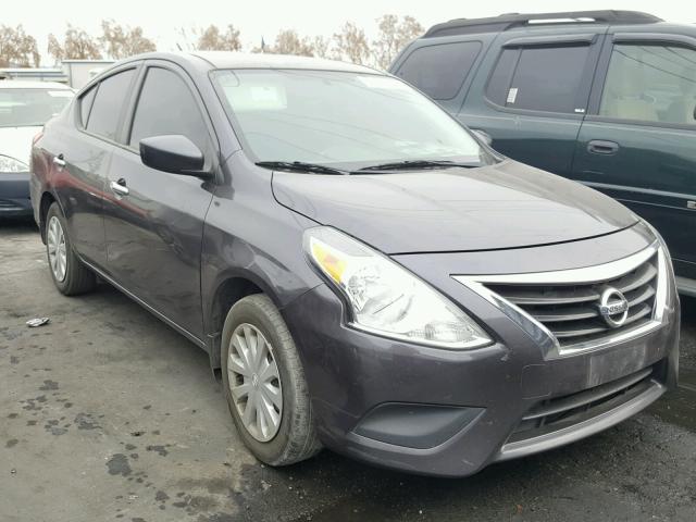 3N1CN7AP7FL906874 - 2015 NISSAN VERSA S GRAY photo 1