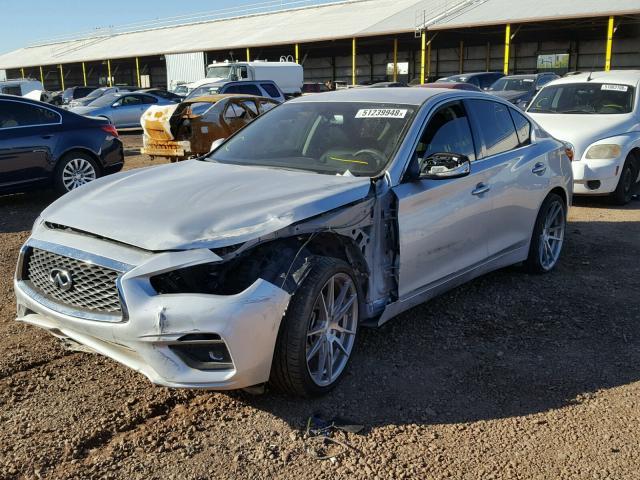 JN1CV7AP6JM240122 - 2018 INFINITI Q50 PURE SILVER photo 2