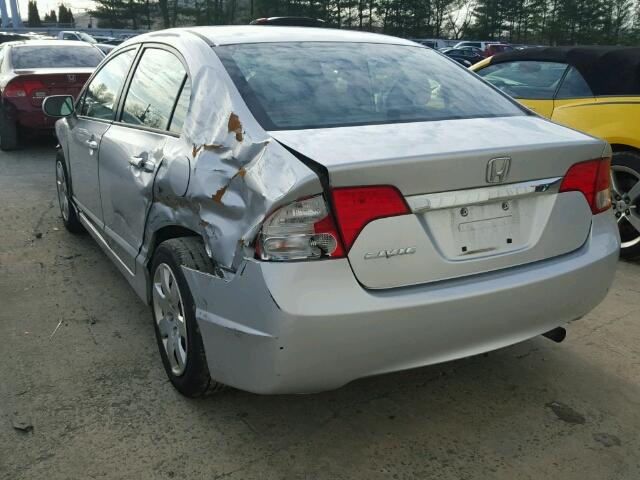 2HGFA1F5XBH309734 - 2011 HONDA CIVIC LX SILVER photo 3