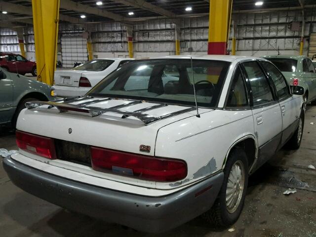 2G4WF52L2S1469106 - 1995 BUICK REGAL GRAN WHITE photo 4