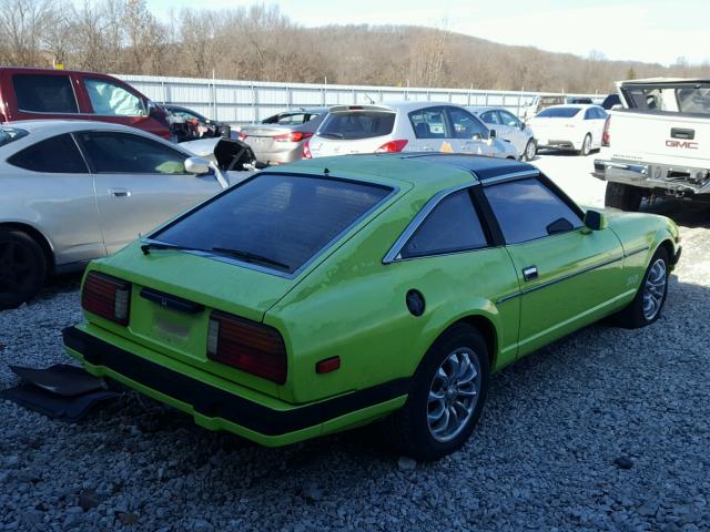 JN1HZ06S0DX512021 - 1983 DATSUN 280ZX 2+2 GREEN photo 4