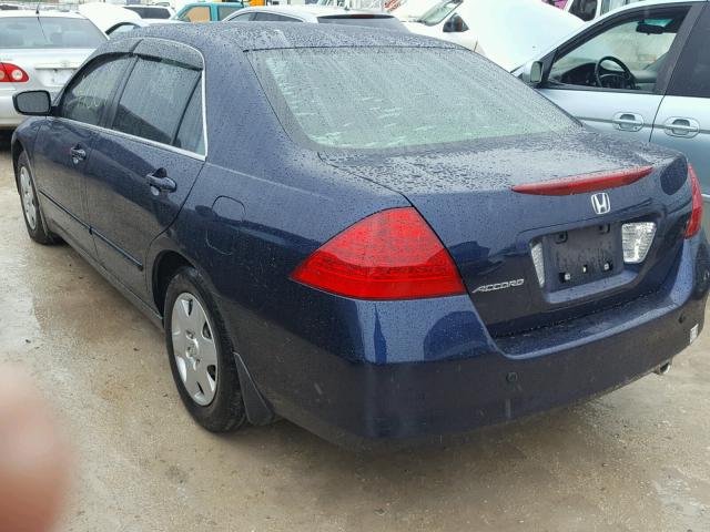 1HGCM56416A114358 - 2006 HONDA ACCORD LX BLUE photo 3