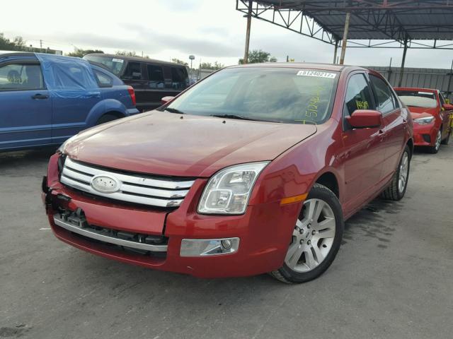 3FAFP08116R168179 - 2006 FORD FUSION SEL RED photo 2