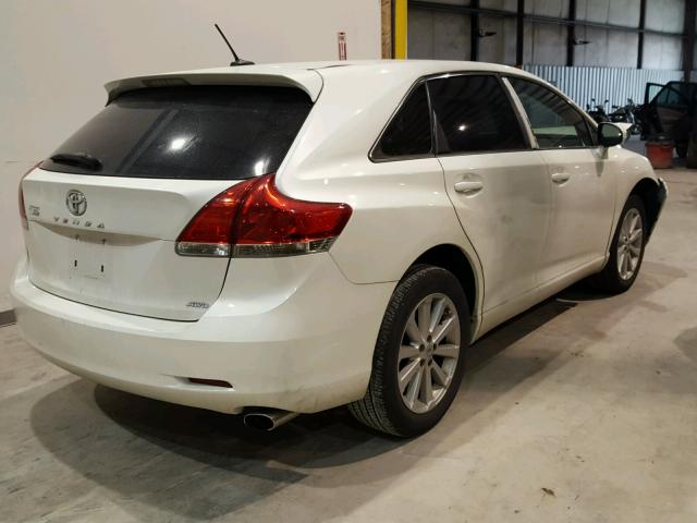 4T3BA3BB4BU019350 - 2011 TOYOTA VENZA BASE WHITE photo 4