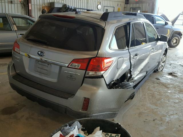 4S4BRCKC9B3372456 - 2011 SUBARU OUTBACK 2. SILVER photo 4