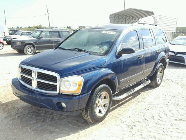 1D4HD48K56F148156 - 2006 DODGE DURANGO SL BLUE photo 2