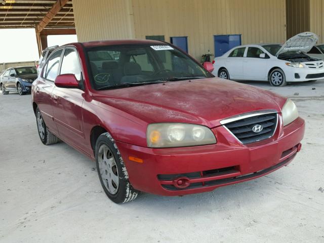 KMHDN46D64U871497 - 2004 HYUNDAI ELANTRA GL BURGUNDY photo 1