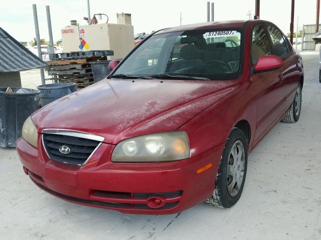 KMHDN46D64U871497 - 2004 HYUNDAI ELANTRA GL BURGUNDY photo 2