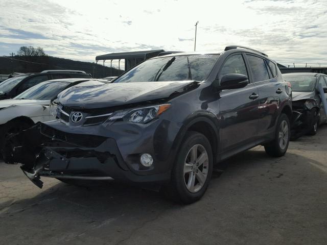 JTMRFREV6DD025580 - 2013 TOYOTA RAV4 XLE CHARCOAL photo 2