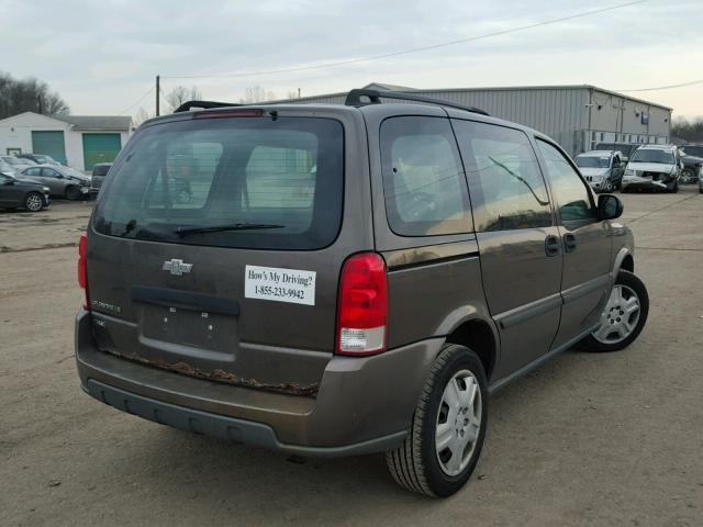 1GNDU23W38D182337 - 2008 CHEVROLET UPLANDER L BROWN photo 4