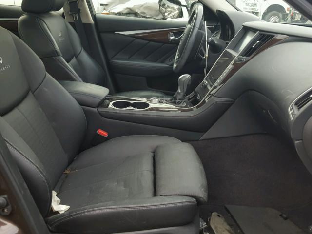 JN1BV7AP3EM670272 - 2014 INFINITI Q50 BASE Marrón foto 5
