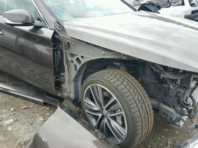 JN1BV7AP3EM670272 - 2014 INFINITI Q50 BASE Marrón foto 9
