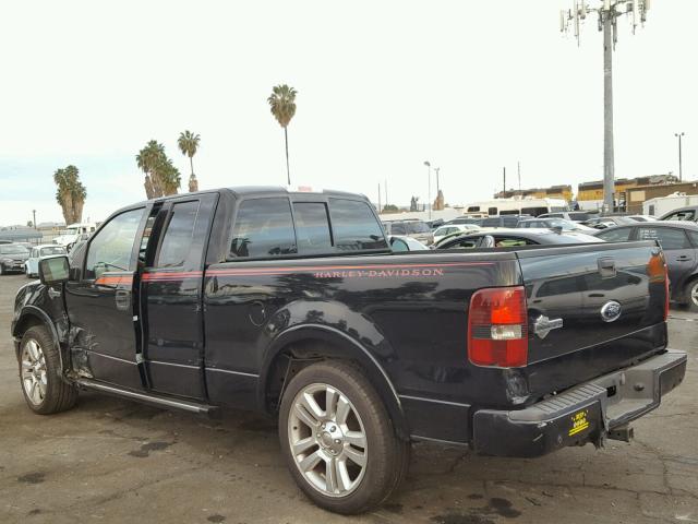 1FTRX12536FB47274 - 2006 FORD F150 BLACK photo 3