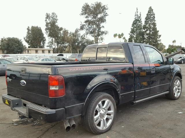 1FTRX12536FB47274 - 2006 FORD F150 BLACK photo 4