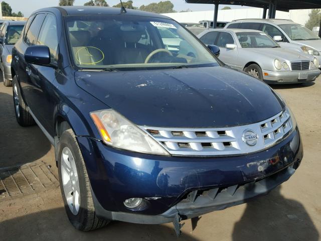 JN8AZ08W74W307790 - 2004 NISSAN MURANO SL BLUE photo 1