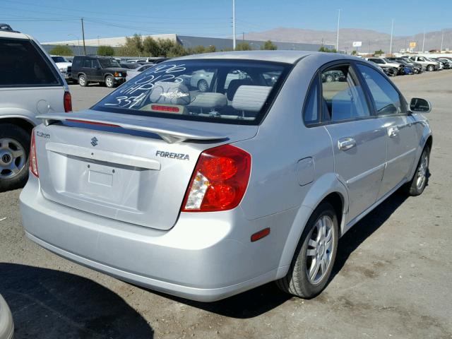 KL5JJ56ZX6K268223 - 2006 SUZUKI FORENZA PR SILVER photo 4