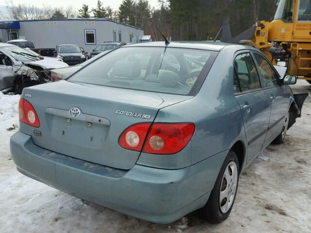 1NXBR32E35Z368211 - 2005 TOYOTA COROLLA CE TEAL photo 4