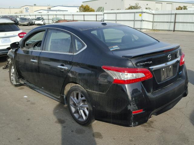 3N1AB7AP3EY266440 - 2014 NISSAN SENTRA S BLACK photo 3