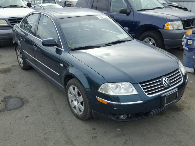 WVWRH63B81P101490 - 2001 VOLKSWAGEN PASSAT GLX GREEN photo 1