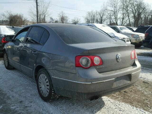 WVWJK73C97P075522 - 2007 VOLKSWAGEN PASSAT GRAY photo 3