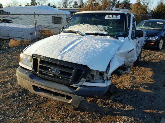 1FTYR10DX5PB00767 - 2005 FORD RANGER WHITE photo 2