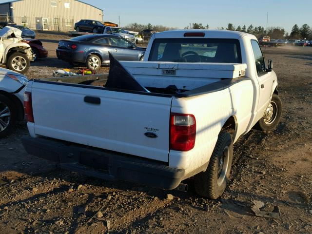 1FTYR10DX5PB00767 - 2005 FORD RANGER WHITE photo 4