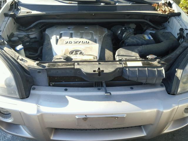 KM8JN72D96U357172 - 2006 HYUNDAI TUCSON GLS SILVER photo 7