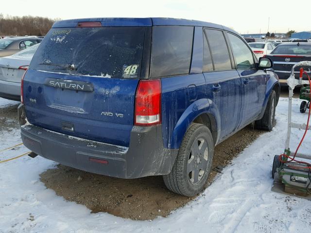 5GZCZ63405S860091 - 2005 SATURN VUE BLUE photo 4